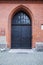 Church entry door in Lubeck, Germany