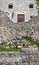 Church facade among the Stari Bar ruins