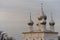 Church with five silver helmet domes in Rostov