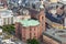 A church in frankfurt germany from above