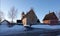 Church of Gammelstad in winter in Sweden