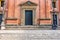 Church gate of the imola san cassiano cathedral - bologna emilia