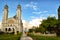 Church Ghelari in Transylvania, Romania in the summer day