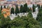 Church and graveyard of Nice Castle in France