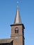 Church in Grevenbroich Wevelnghoven in Germany with blue sky