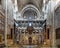 Church of the Holy Sepulchre interior with Greek Orthodox Catholicon main nave and altar in Christian Quarter of historic Old City