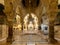 Church of the Holy Sepulchre interior with XII century Chapel of Saint Helena in Christian Quarter of historic Old City of