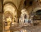 Church of the Holy Sepulchre interior with XII century Chapel of Saint Helena in Christian Quarter of historic Old City of