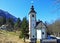 The Church of the Holy Spirit, Triglav National Park Cerkev sv. Duha, Triglavski narodni park - Ribcev Laz, Slovenia