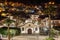 Church of the Holy Sprit in Los Gigantes by night, Tenerife, Spa