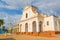 Church of the Holy Trinity. Urban scene in Colonial town cityscape of Trinidad, Cuba.