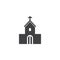 Church house vector icon