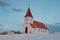 Church of Hrisey in Iceland