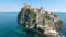 Church of Immacolata dome at Aragonese Castle near Ischia, Italian landmarks