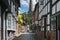 Church Lane in Ledbury, Hereforedshire, UK