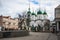 Church of the Life-giving Trinity on the historical Sretenka street, Moscow. Russia.