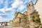 Church located on top of a hill in the medieval village of Hervas, Caceres.