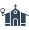 Church location  Church location Isolated Vector Icon which can easily modifyIsolated Vector Icon which can easily modify or edit