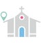 Church location Isolated Vector Icon which can easily modify or edit