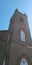 Church in Lochmaben, near Lockerbie Scotland.tradirional red sandstone buildings