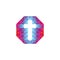 Church logo. Christian symbols. Cross polygonal