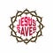 Church logo. Christian symbols. Crown of thorns. Jesus saves.