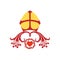 Church logo. Cross of Jesus, crown of thorns and headpiece