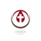 Church logo. A drop of Jesus blood with a cross in it.