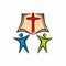 Church logo. Loving God. Unity in Christ