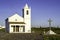 Church in Luz New Village, built in 2002. Portugal.