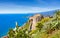 Church of Madonna della Rocca built on rock in Taormina, Sicily, Italy