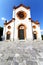 Church in the mercallo closed brick tower lombardy