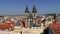 Church of Mother of God in front of TÃ½n, Prague skyline