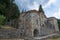 Church in Mystras. Mystras or Mistras is a fortified town in Laconia, Peloponnese, Greece. It served as the capital of the