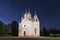 Church of the Nativity of St. John the Baptist Chesmenskaya at night in St. Petersburg,