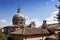 Church near ruins of Traian forum in Rome