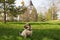 Church in Nefteyugansk with a dog