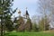 The Church in Nefteyugansk in the spring domes