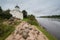 Church in an old fortress. Fortress ashore