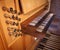 Church organ keyboard