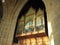 Church organ and stone pillars