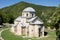 The church in the orthodox monastery Gradac in Serbia