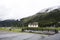 Church at otztal alps mountain in Schnals city in Bolzano, Austria