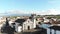Church of Our Lady of Livramento in Ponta Delgada SÃ£o Miguel Island in Azores - Ascending panoramic aerial shot