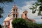 Church Parroquia Santa Maria de Asuncion. Tequisquiapan, Queretaro, Mexico.