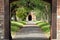 Church Path. Peaceful tree lined pathway through churchyard.