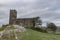 A church perched on the top of Brentor on Dartmoor National Park i