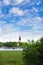 Church and port in Naantali, Finland