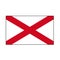 Church of Republic of Ireland Flag Rectangle of Saint Patrick`s Saltire Vector Push Button Icon in the UK