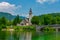 Church at Ribcev Laz near lake Bohinj in Slovenia